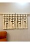 95X55 Macrame Decorative Curtain, Bohemian Wall Ornament - 3