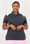 Women Sportswear Fit Short Sleeves Training Polo Shirt, Grey