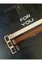 3-Piece Buckle Bridge Women's Belt, Trouser Belt, Coat Belt, Dress Belt, Shirt Belt - 4