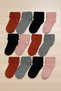 12 Pairs of Toe Seamless Winter Thick Terry Girls' Curly Socks