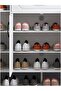 Luxury Multifunctional Entryway Shoe Cabinet & Drawer Storage Warm White Plastic Shoe Cabinet, 120 * - 4