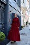 Balloon Sleeve Elastic Standard Dress - 8