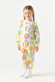 3 Pcs Two Rope Drawstring Seasonal Printed Bottom Top Girl Children's Double Set - 2