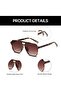 Unisex Retro Square Sunglasses – Gradient Green Lens, UV400 Protection, Lightweight Metal Frame - 6