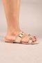 Cottbus Bird's Eye Detailed Buckle Slippers Ten - 4