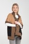 Ring Patterned Knitwear Shoulder Shawl – Stylish and Comfortable Poncho Model, Women's Shoulder Shawl, Winter Shoulder Shawl - 7