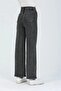 Olga High Waist Anthracite Palazzo Jeans Lycra Smoked Jeans - 2