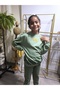 Boys Girls Kids Bottom Top Set Unisex Long Sleeve Tracksuit Casual Sport Stylish Modern Design Ribbed - 3