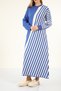 40875 - Stylish Comfortable Striped Knitwear Acrylic Full Length Women's Dress