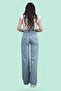 Blue Washed Fluid Form Women's Jeans - 2
