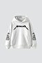 Metallica Tour 1985 Printed Oversize Unisex White Hoodie - 2