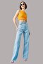Light Blue Relaxed Fit Extra High Waist Jeans
