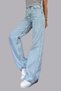 Women's Blue Extra High Waist Palazzo Jeans - 2