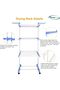 3-Layer Clothes Drying Rack – Folding Clothes Hanger, Space-Saving Laundry Organizer - 8