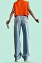 Light Blue High Waist Wide Leg Jeans - 3