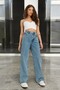 Women's Blue Palazzo Jean