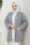 Women's Sleeve Fold Pocket Midi Length Cardigan - 4
