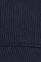 Women's Slim Fit Narrow Strap Square Neck Navy Blue Crop - 6