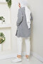 Women's Sleeve Fold Pocket Midi Length Cardigan - 6