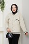 Women's Gold Buttoned Sports Jacket Cardigan - 5