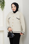 Women's Gold Buttoned Sports Jacket Cardigan