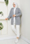 Women's Sleeve Fold Pocket Midi Length Cardigan