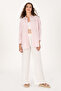 Women's Light Pink Striped Long Sleeve Shirt 50299426-Vr078 - 4
