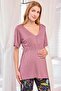Front Buttoned Patterned Maternity Pajama Set 25123 - 3