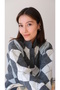 Una Fiaba-Anthracite Color Soft Textured Women's Knitwear Polo Neck Sweater - 6