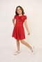 Girl's Red Ribbon Dress - for April 23, October 29, November 10 and Special Occasions - 095 - 3