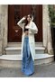 Women's Long Knitwear Cardigan with Pockets, Oversized Knitwear Cardigan with Hood - 2