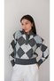 Una Fiaba-Anthracite Color Soft Textured Women's Knitwear Polo Neck Sweater
