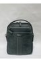 Genuine Leather Men's Shoulder and Hand Bag with Strap