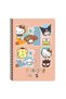 Keskin Color Hello Kitty and Friends A4 Spiral Notebook - 80 Sheets - Friendship Goals - 3