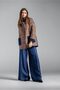 Oversized checkered fur jacket - 6