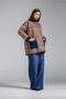 Oversized checkered fur jacket - 2