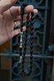 Barley Cut Powder Amber Prayer Beads Black Rosary - 3