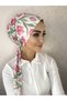 Hb4 Patterned Back Tie Shawl Scarf - 3