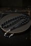 Barley Cut Powder Amber Prayer Beads Black Rosary