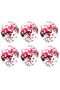 Transparent Balloon Set with Red Confetti, 10 Pieces Birthday Bride to Be Balloon Decoration