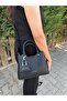 Original Women's Black 3-Compartment Luxury Soft Leather Shopper Luxury Design Shoulder Bag - 8