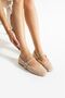 Women's Winter Belted Buckle Plush Wool Furry Dowry Bundle Fluffy Indoor Outdoor Ballet Flats Stc1148 - 2