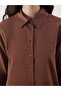 Lcw Modest Brown Regular Fit Women's Shirt Tunic - 3