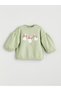 Lcw Babycrew Neck Baby Girl Sweatshirt and Leggings 2-Piece Set - 4