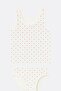 Girl's Patterned Wide Strap Tank Top Panty Set, Set of 6 - 3