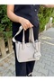Original Genuine Women's Stone 3-Compartment Luxury & Luxurious Design Soft Leather Hand and Shoulder Bag Suitable for Daily Use - 4