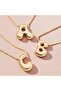 Balloon Letter Gold Color Necklace B Letter - 2