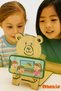 Teddy Bear Shaped Wooden Mobile Phone Tablet Stand – Organic Wooden Desktop Phone Holder (8X15 cm) - 4