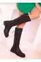 Black Boydan Stone-Embellished Lace-Up Zippered Women's Boots 107212 - 3