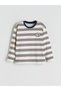 LCW Kids Crew Neck Striped Long Sleeve Boy T-Shirt